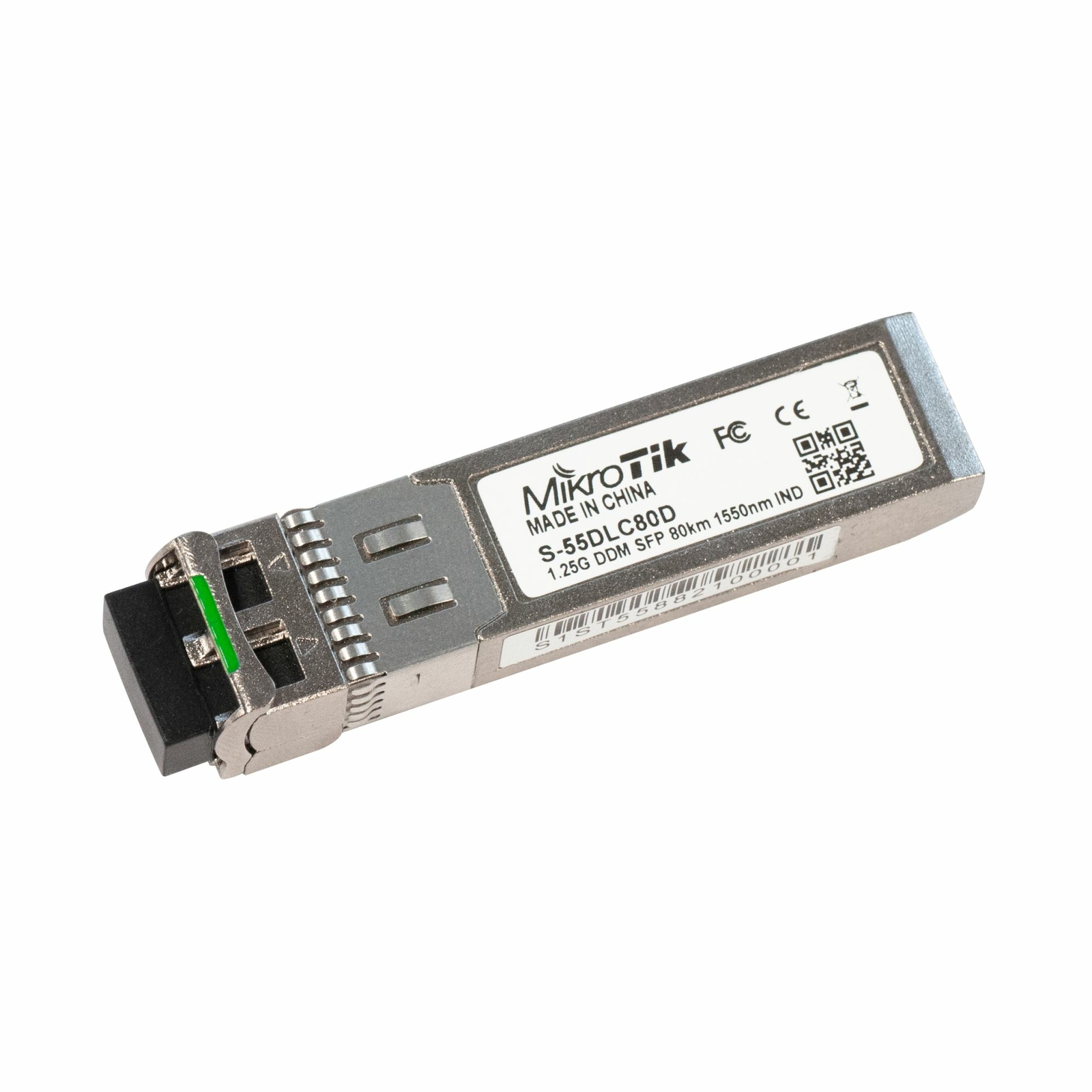 Mikrotik S-55DLC80D transceiver SFP module 1.25G SM 80km 1550nm Dual LC