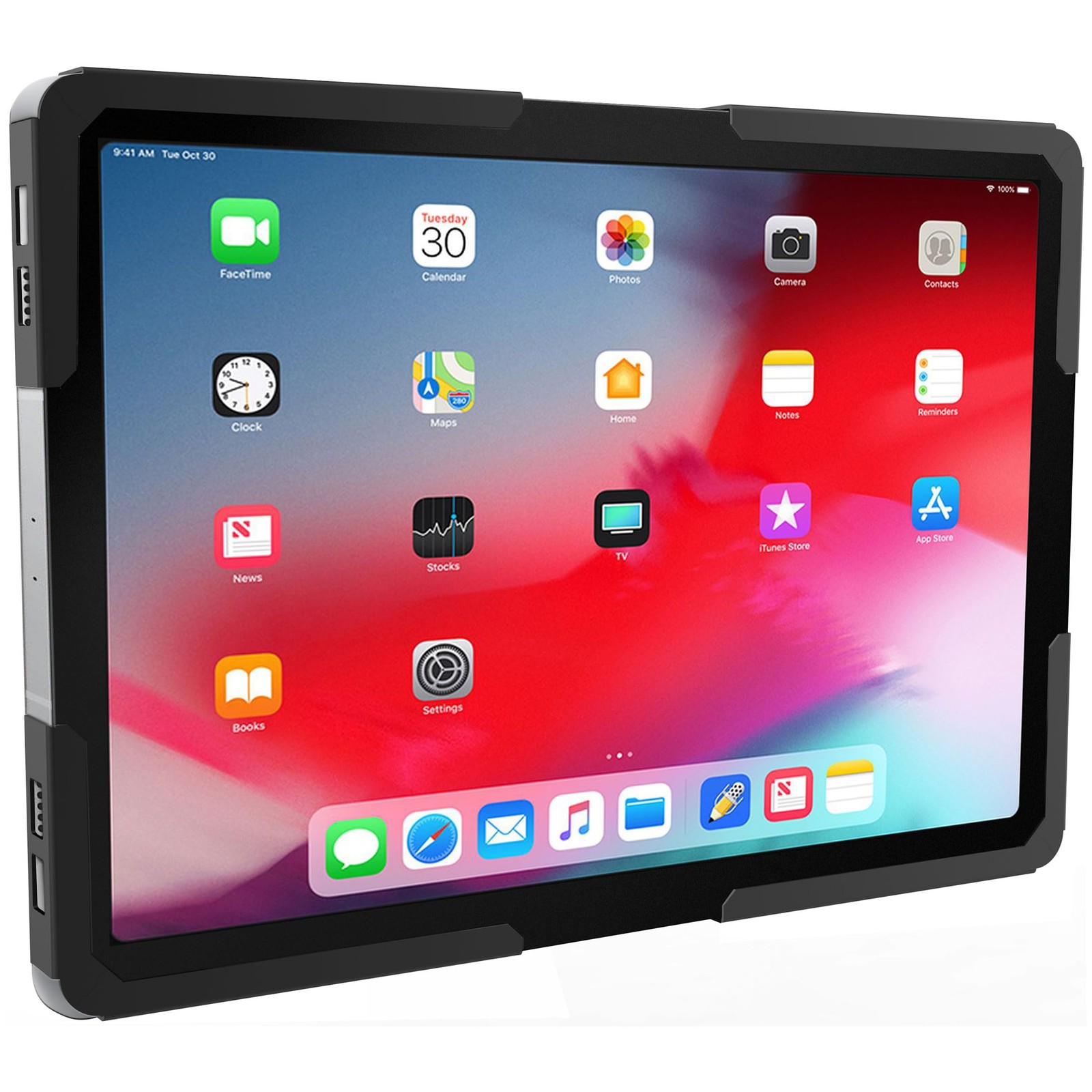 Mount-It Universal iPad & Tablet Wall Mount Holder, Secure Steel Enclosure for
