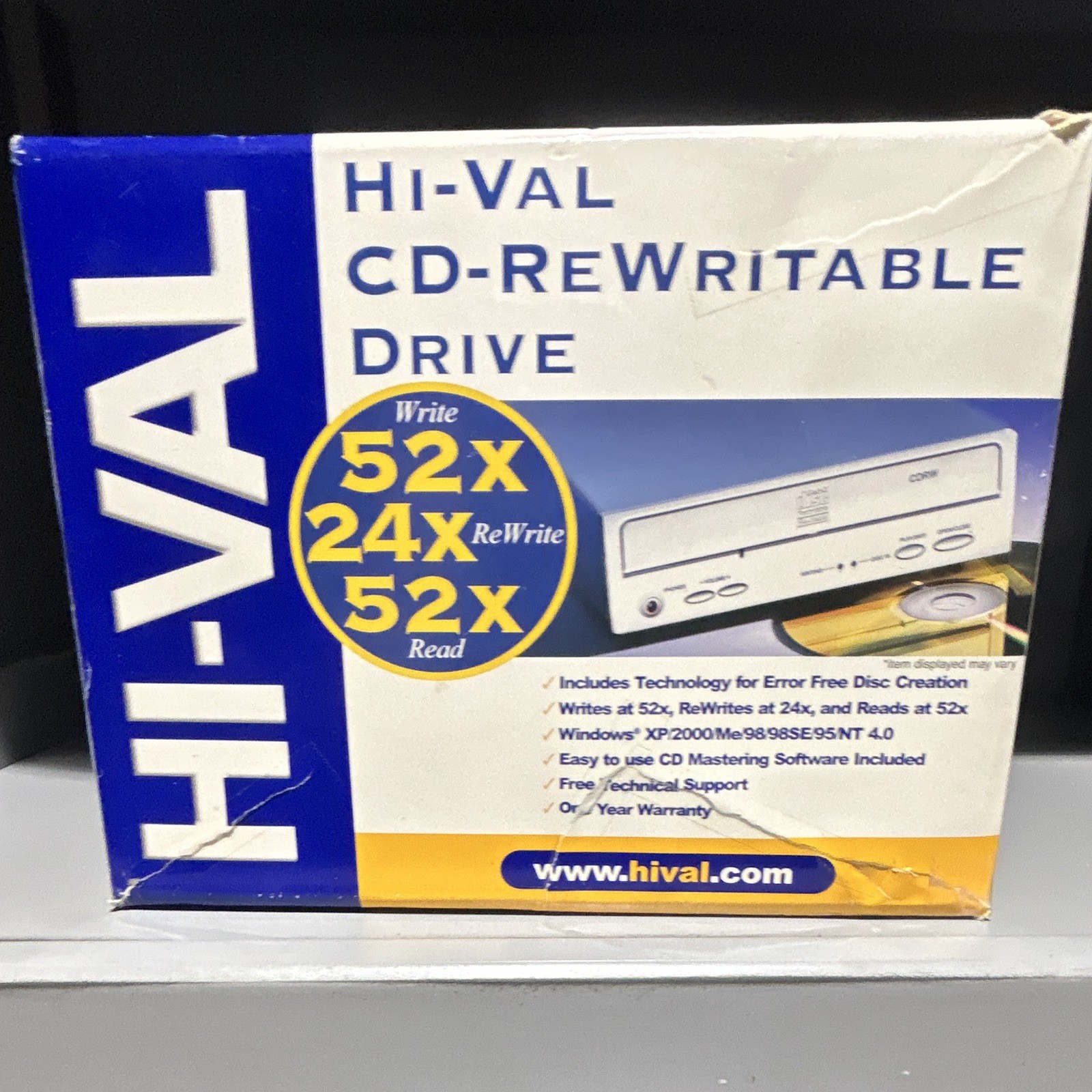 Hi-Val Magicspin CW5205 52x Internal 5.25" CD-RW Drive EIDE/ATAPI Beige