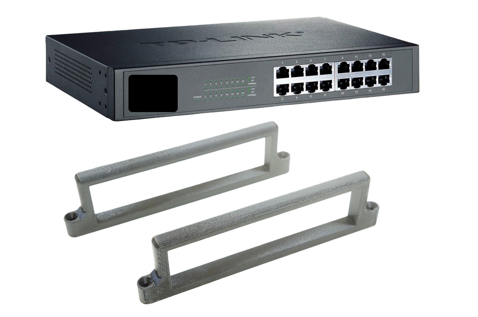 Wall Mount Bracket Holder for TP-Link TL-SG1016D 16-Port Gigabit Switch