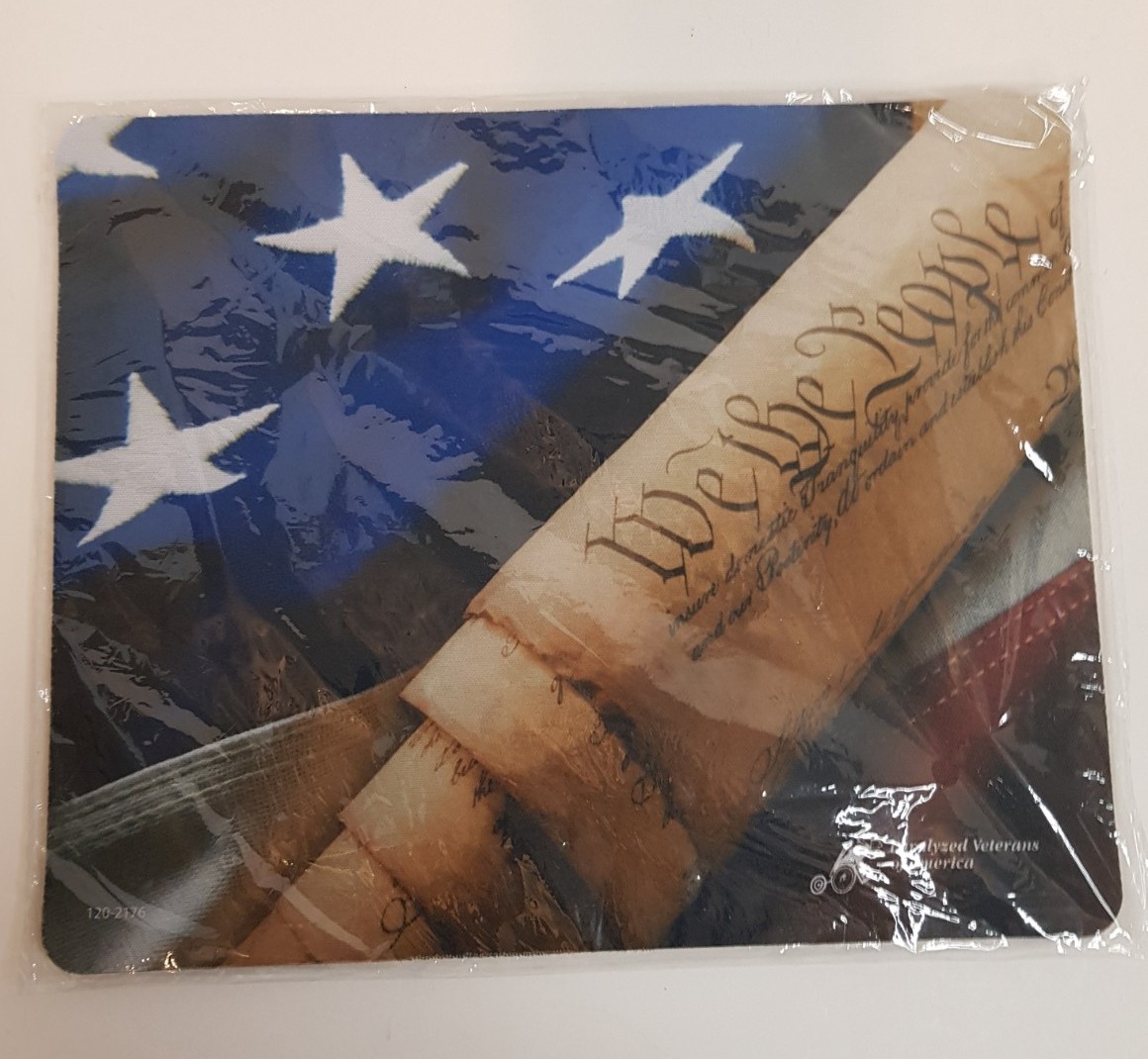 We The People American Flag Patriotic Mouse Pad Paralyzed Vets of America