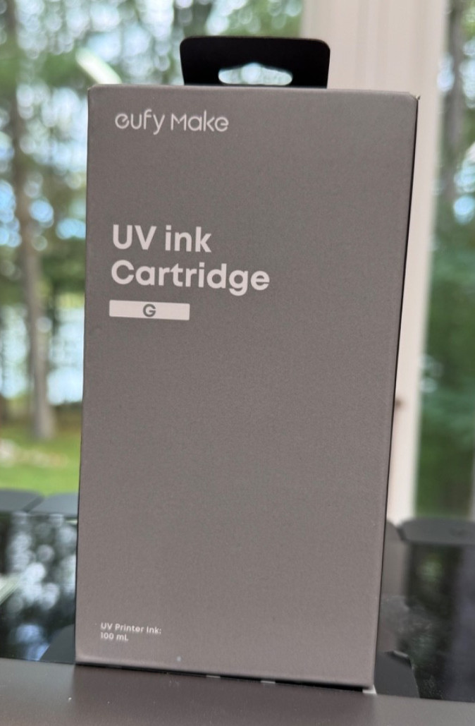 eufy Make UV Ink Cartridge G (Gloss) 100mL for E1 UV Printer - and 1 White
