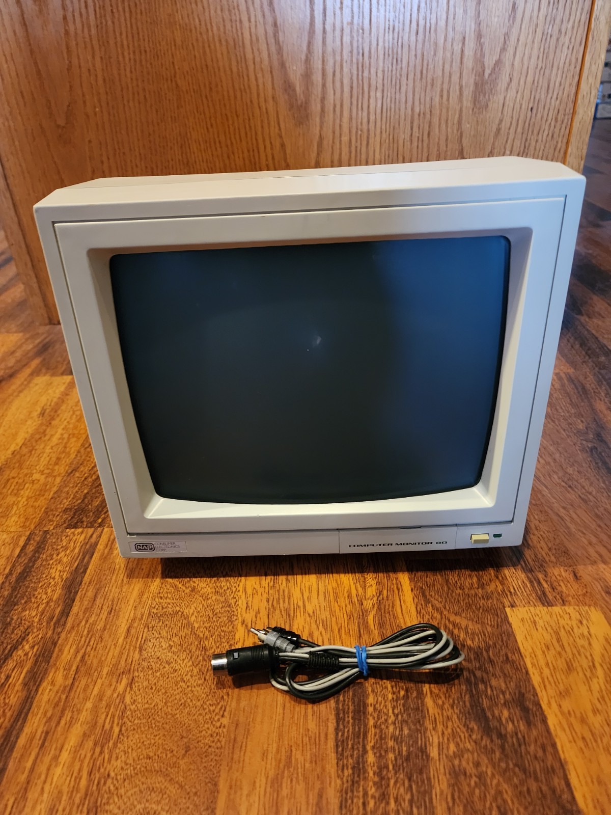 Vtg 1989 Magnavox N. A. P.  11.5" Monochrome Computer Monitor 80 Model With A/V 