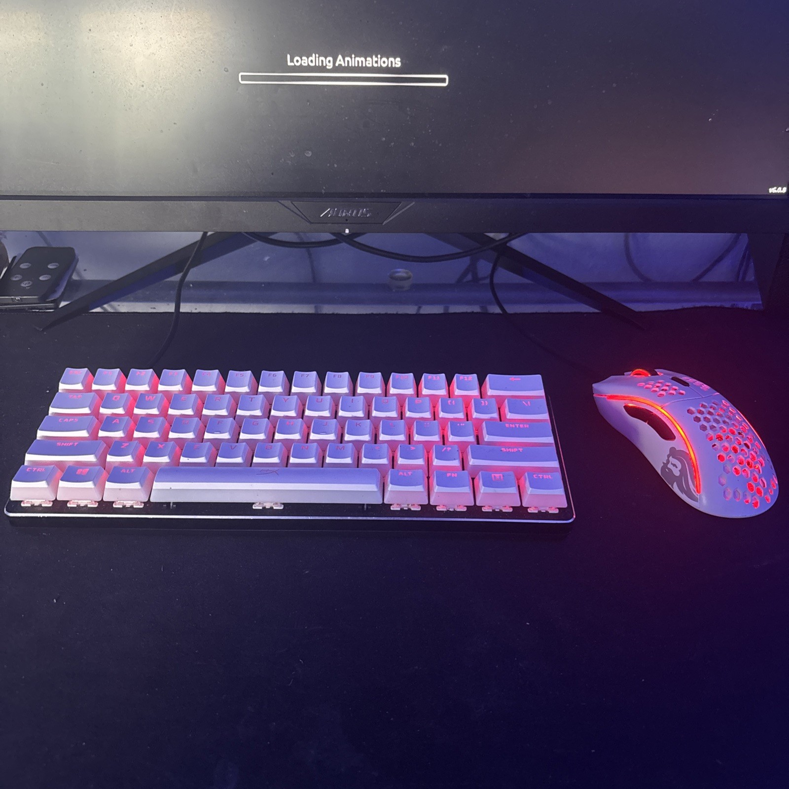 Hyper X Mini Keyboard And Glorious Model O Mouse Set Pc Gaming Desktop