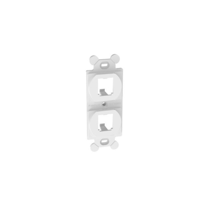 Panduit CF1062WHY Duplex Adapter ABS 2 Port White