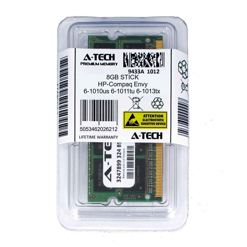 8GB SODIMM HP Compaq Envy Sleekbook 6-1010us 6-1011tu 6-1013tx Ram Memory
