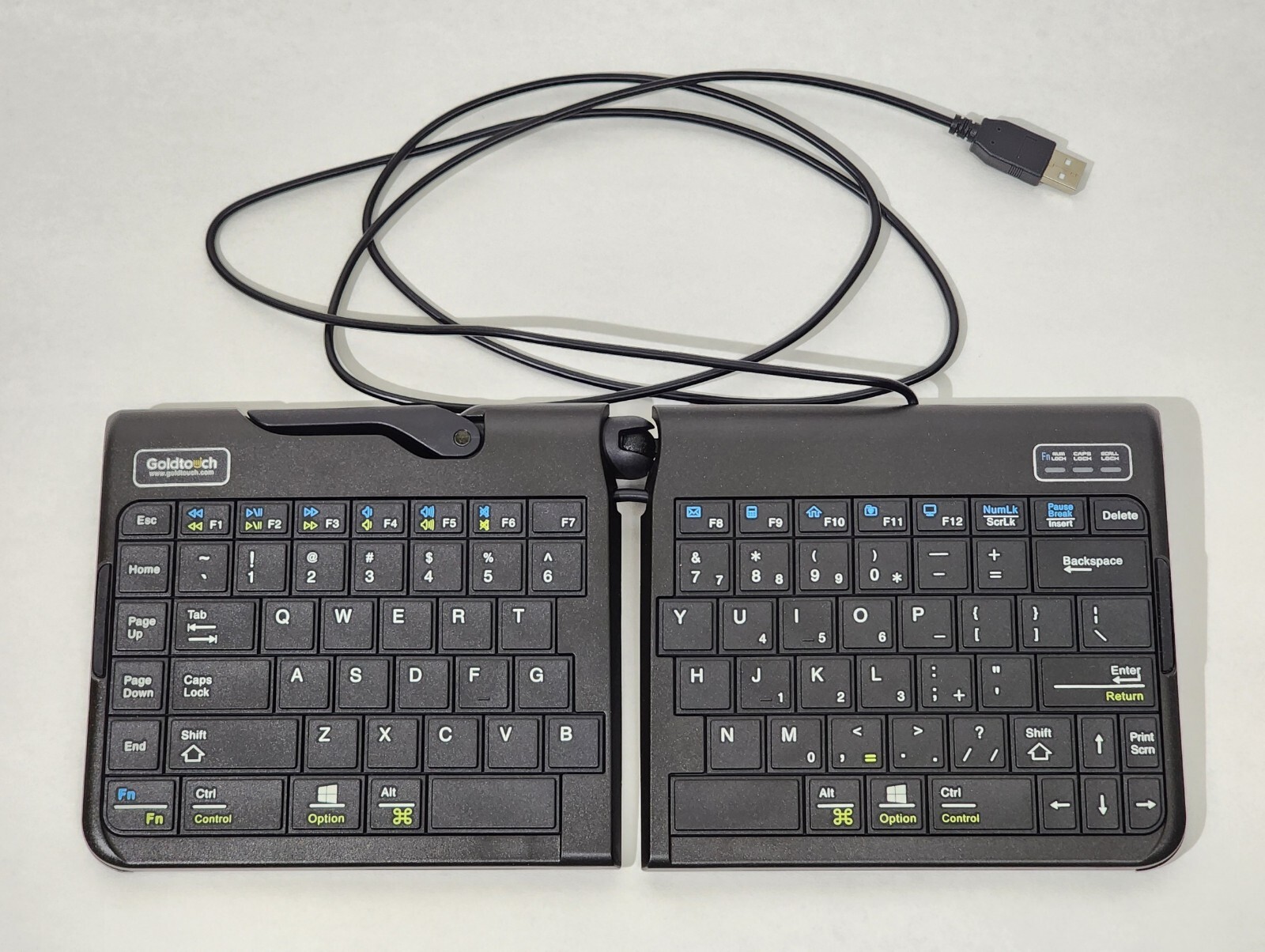 Lot of 6 Goldtouch GTP-0044 SK-2721 Go2 Ergonomic USB Wired Keyboard PC/MAC
