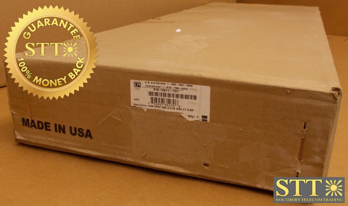 13911-701 CHATSWORTH VELOCITY DOUBLE-SIDED VERTICAL CBL MANAGER 70x3.6x16.4 NEW 
