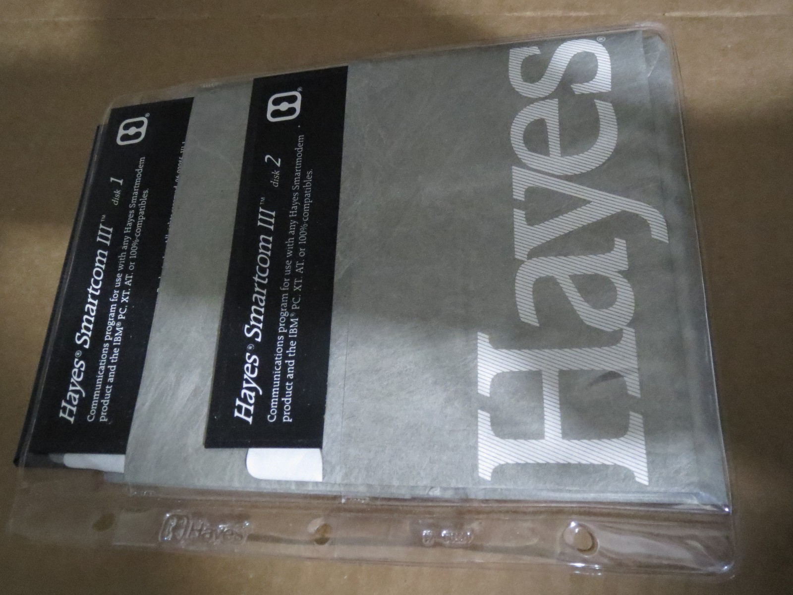 vintage hayes smartcom III 5.25 (5 1/4) disks - 4 disks circa 1988