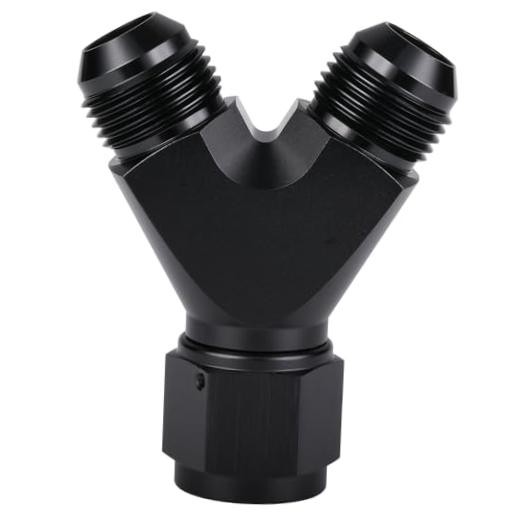 10AN Female to Dual 10AN Male Y Block Fitting 10AN Female to 2 x 10AN Male