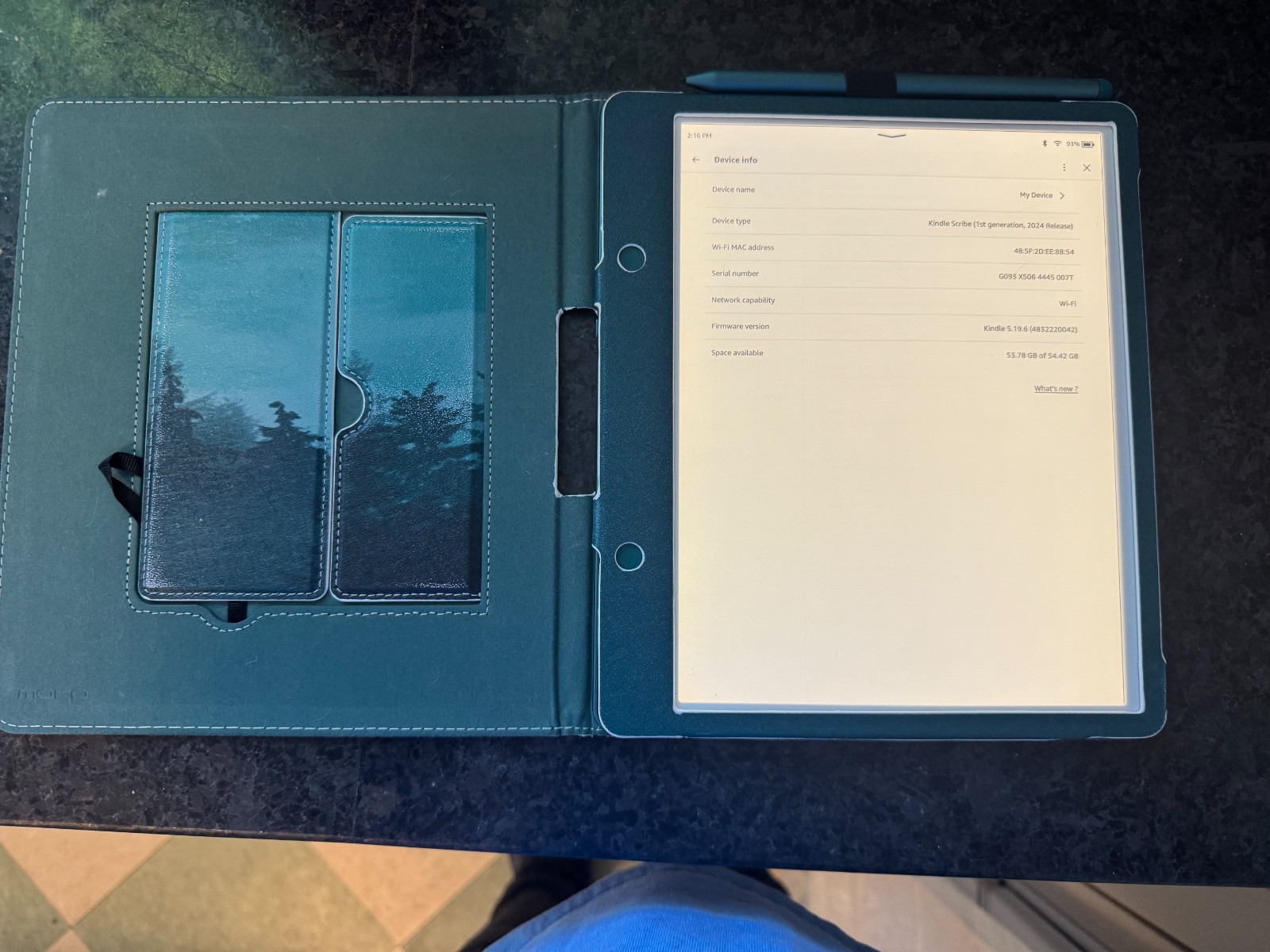 Amazon Kindle Scribe 1st Gen. 64GB, Wi-Fi, 10.2" - Tungsten (with Premium Pen)