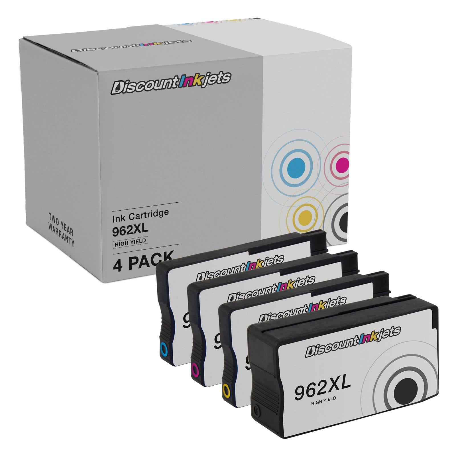 DI Ink Cartridge Replacement for HP 962 XL 4pk