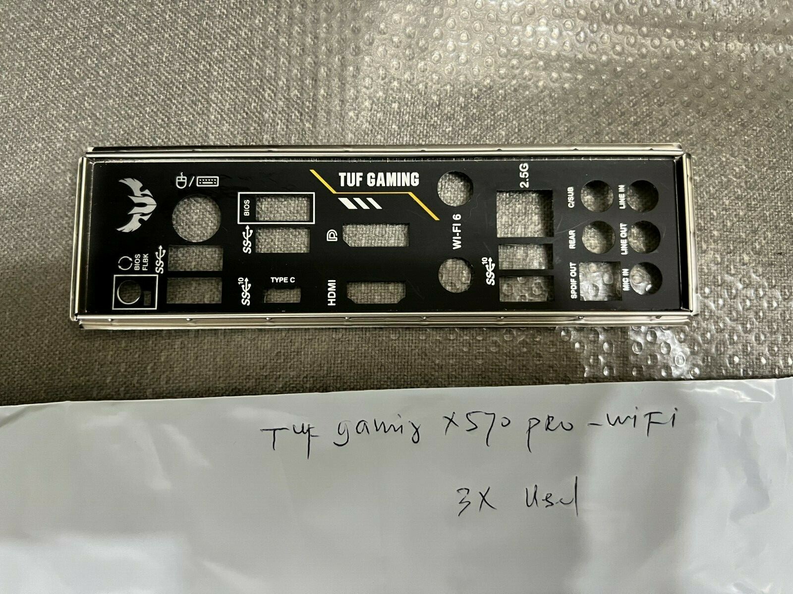 NEW SEALED  ASUS IO SHIELD for ASUS TUF GAMING X570 PRO WIFI  , ORIGINAL