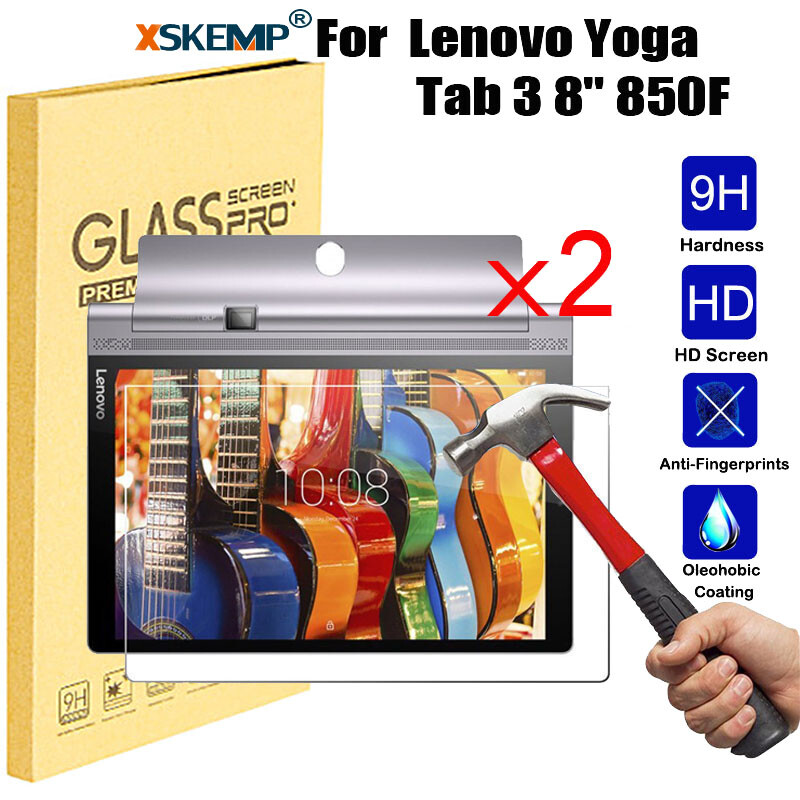 2X Premium Tempered Glass Film Screen Protector For Lenovo Tab E7 Tab E8 Tab E10
