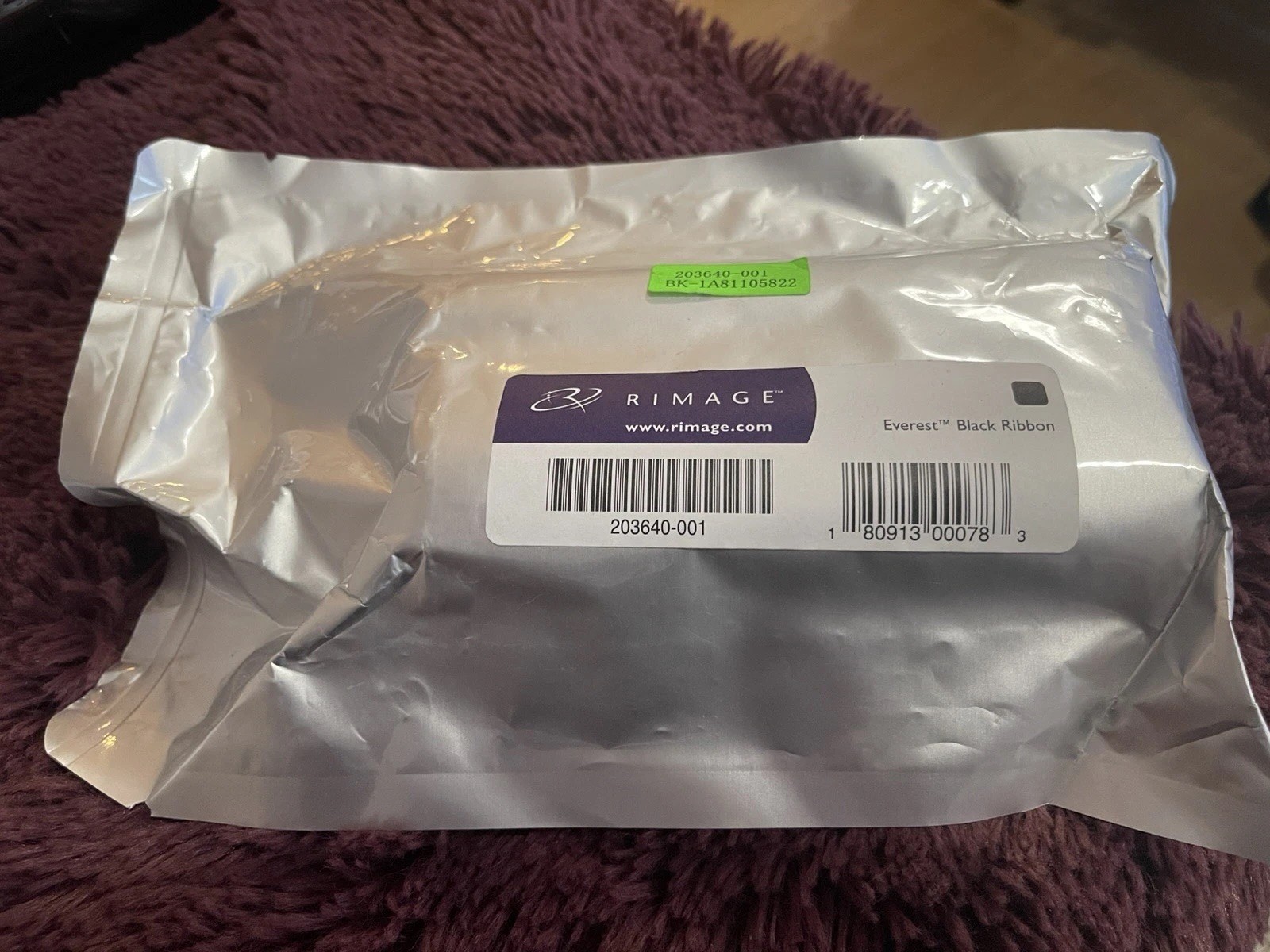RIMAGE EVEREST Black Ribbon (203640-001) for Rimage Everest I/II/III **NOS**