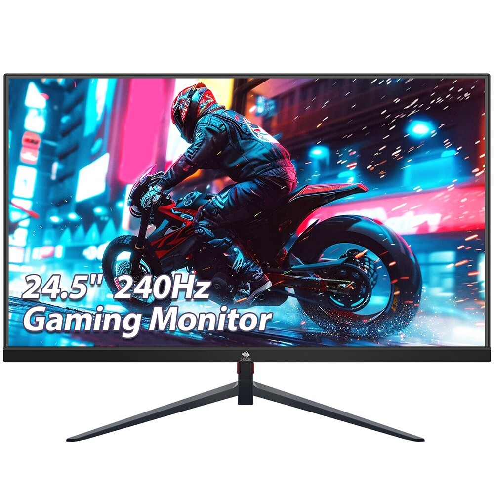 Z-EDGE 24.5" 1080P FHD 240Hz 1ms Flat Panel Gaming Monitor, FreeSync, HDMI + DP