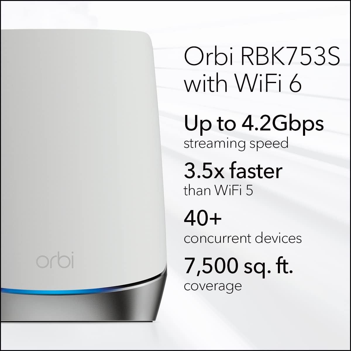 NETGEAR Orbi Whole Home Tri-Band Mesh WiFi 6 System 3 pack Router with 2 -