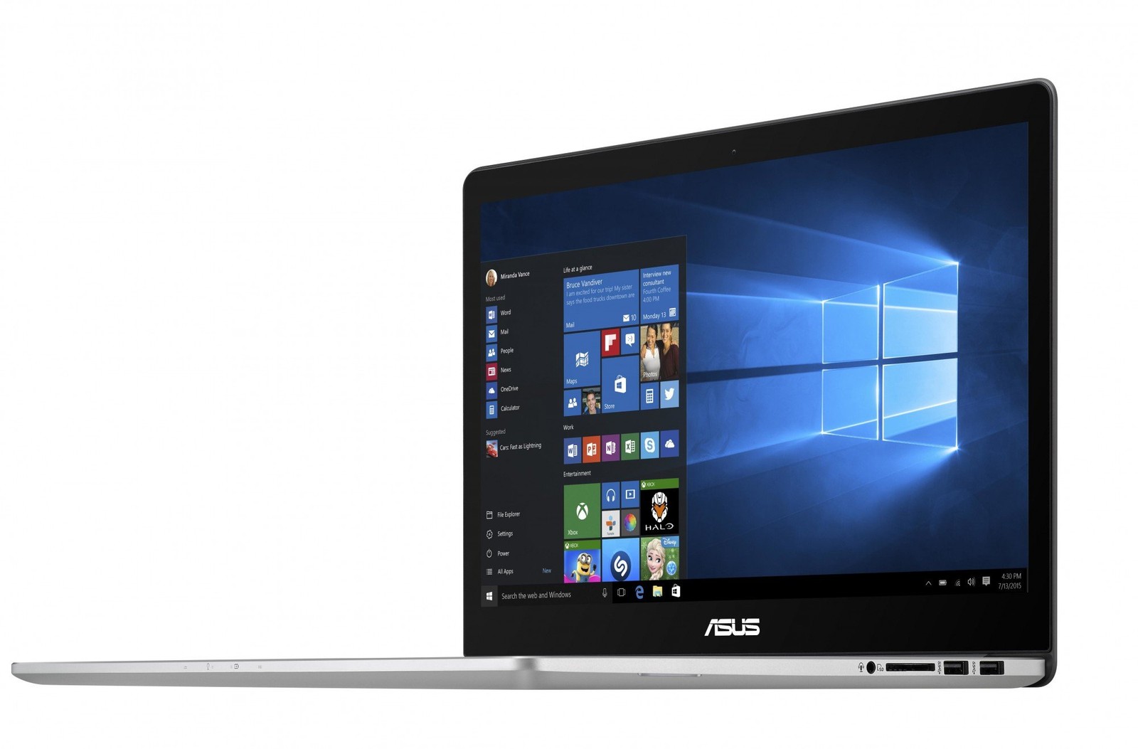 Asus Zenbook Pro - 4K Touch - i7-6700HQ -16GB RAM - GTX 960M - 512GBSSD - Silver