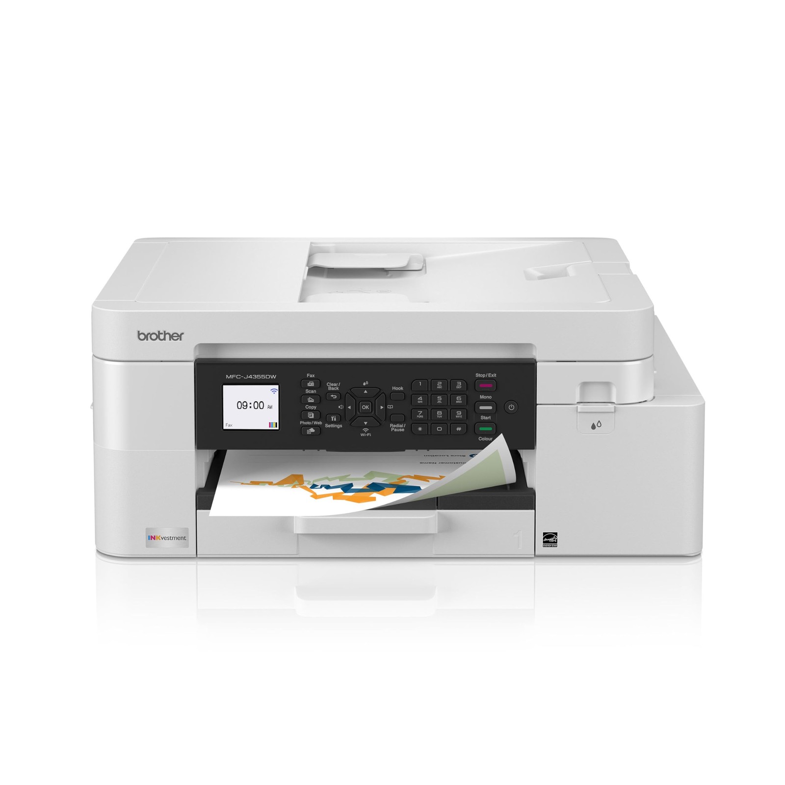 Wireless Color Inkjet All-in One Printer 1.8 Display Brother MFC-J4355DW Manual