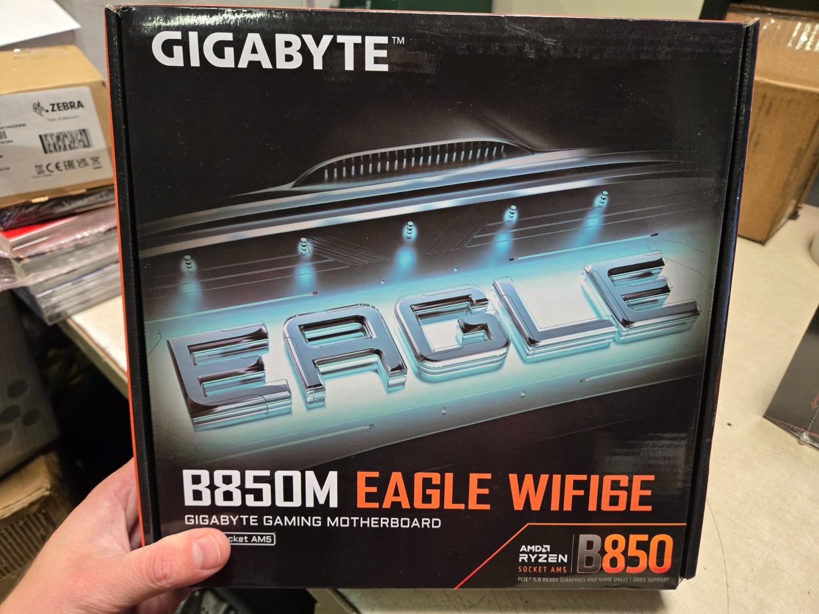 GIGABYTE B850M Eagle WiFi 6E AM5 Micro-ATX Motherboard - Black new Open Box