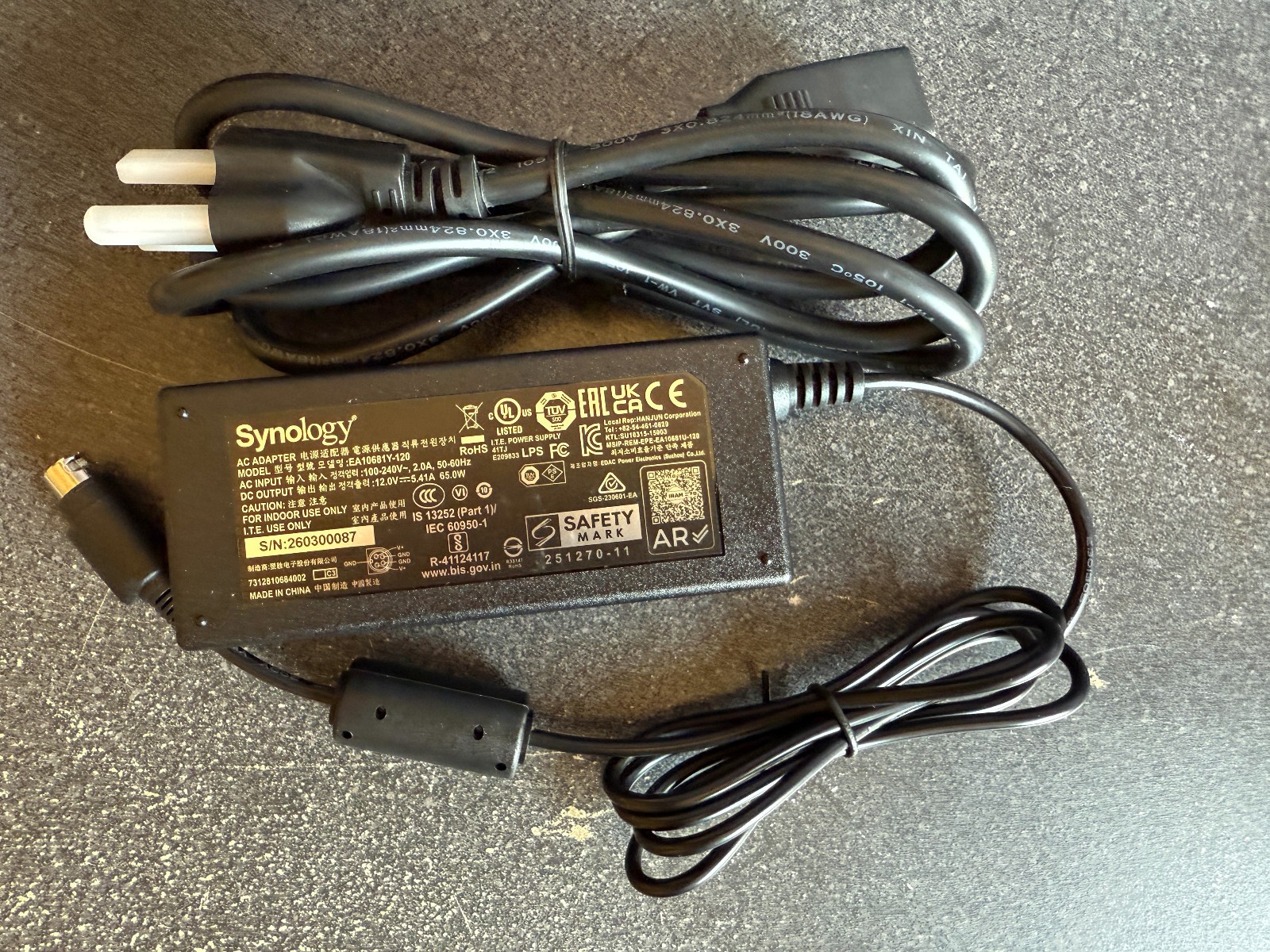 OEM 65W Synology PSU EA10681Y-120 AC Adapter Power Supply Charger 12V 4P-in OEM