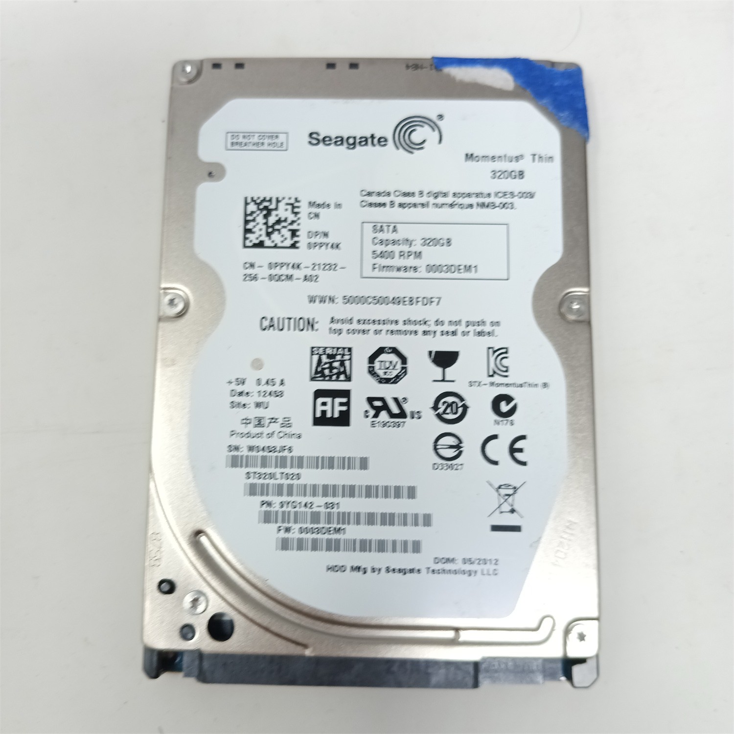 Seagate ST320LT020-9YG142 320GB 2.5" SATA II HDD - Tested