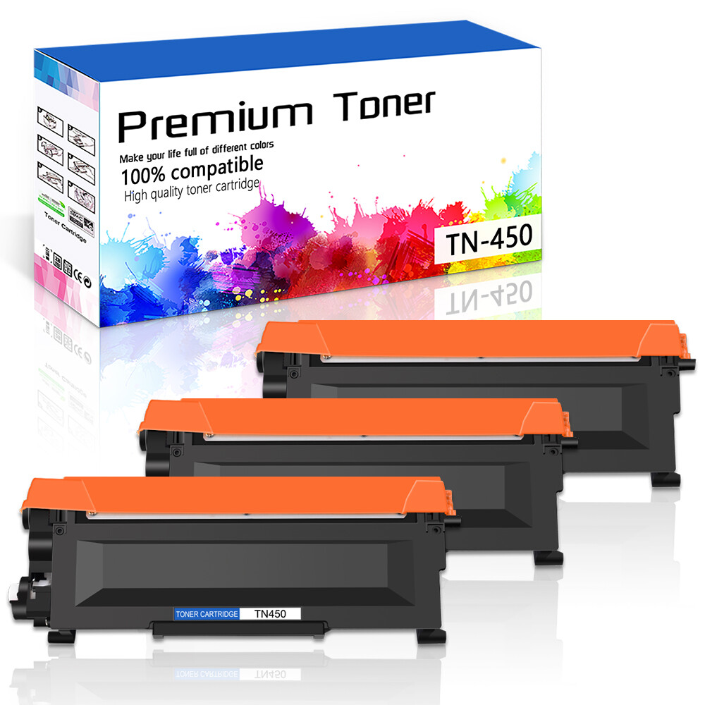 3PK TN450 TN420 Black Toner Cartridge for Brother DCP-7060D 7065DN HL-2130 2135W