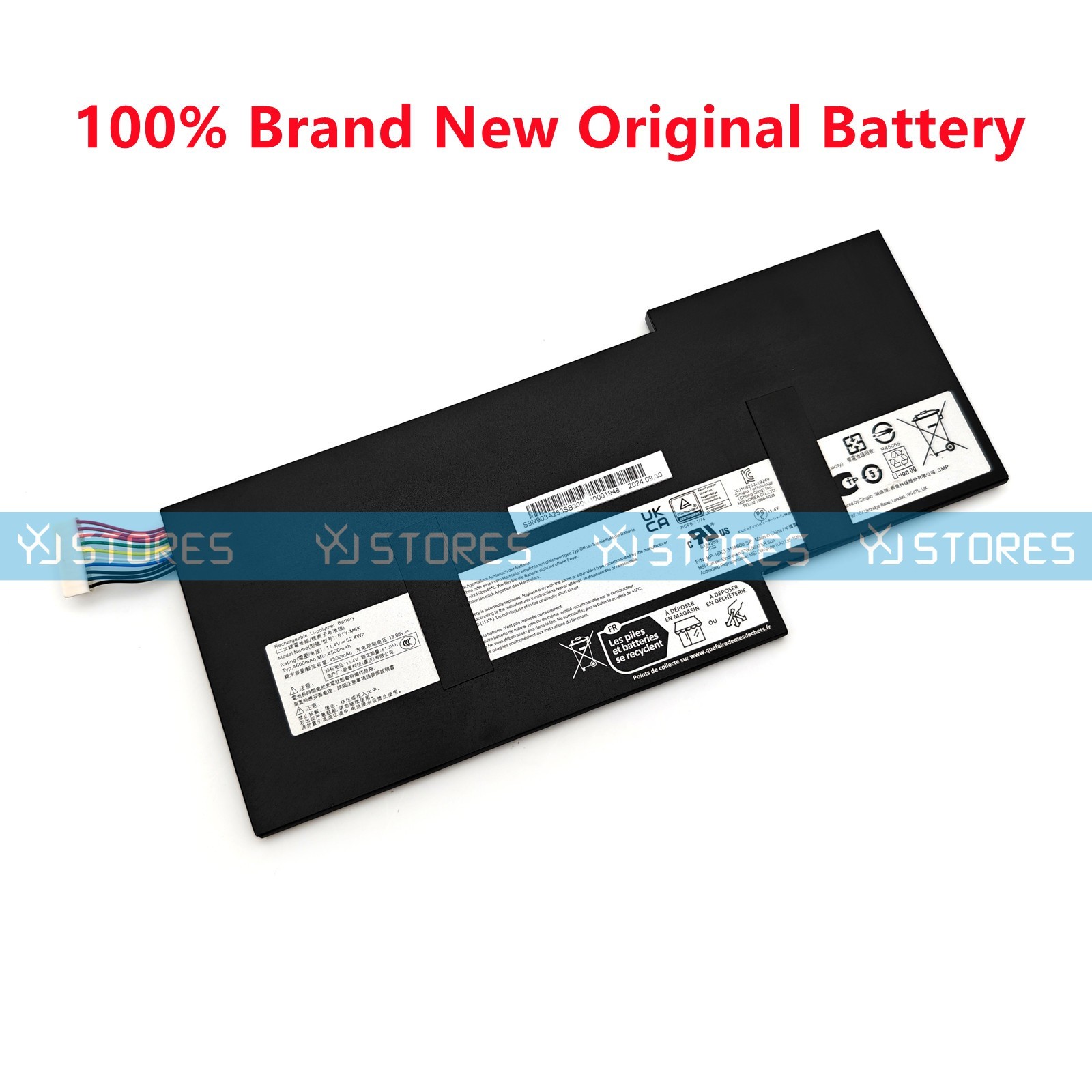 Genuine BTY-M6K OEM Battery for MSI GF63 8RC 8RD GF65 GF75 GS63VR GS73VR MS-16K3