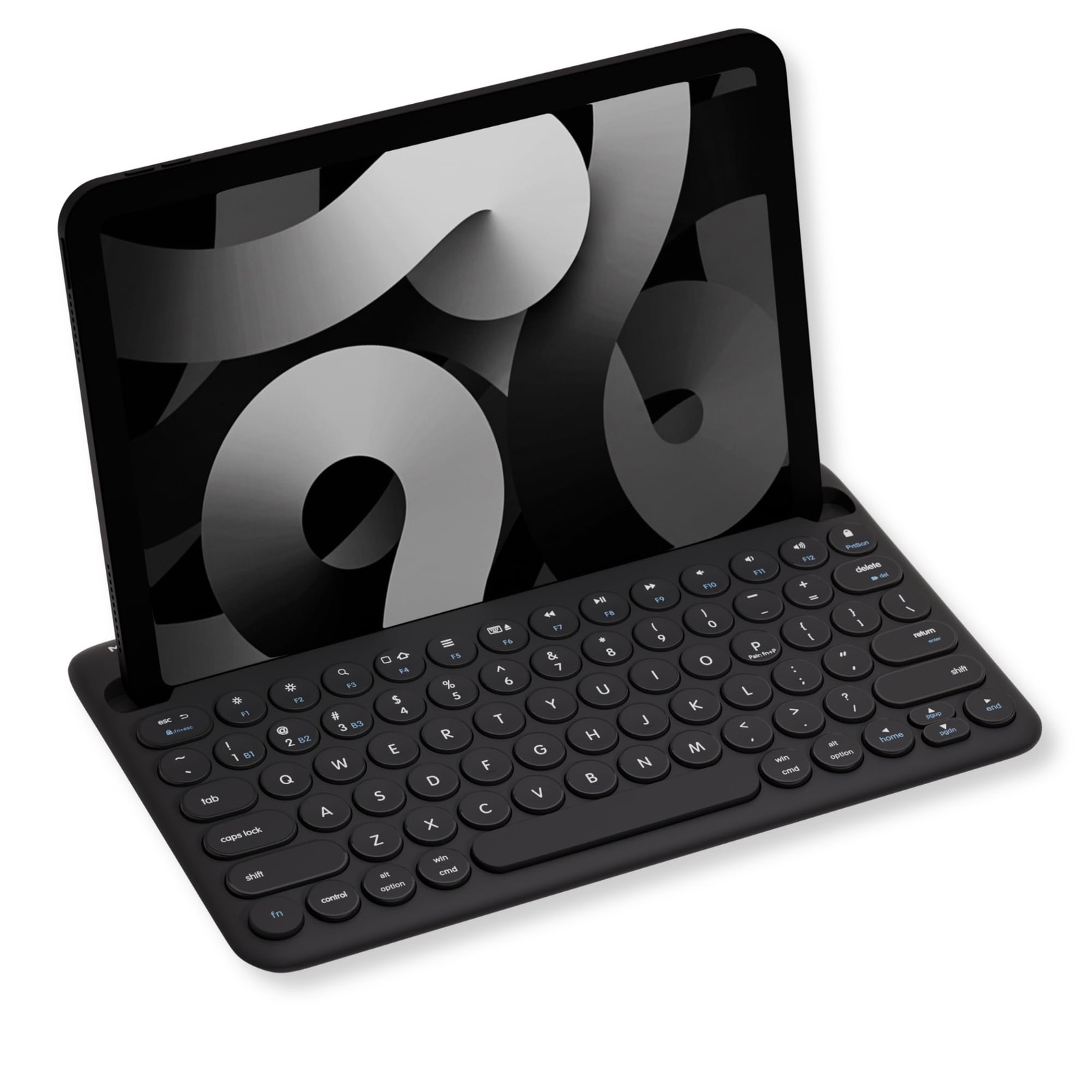 Bluetooth Keyboard For Ipad Iphone Multi Sync 78 Keys Compact Travel Design