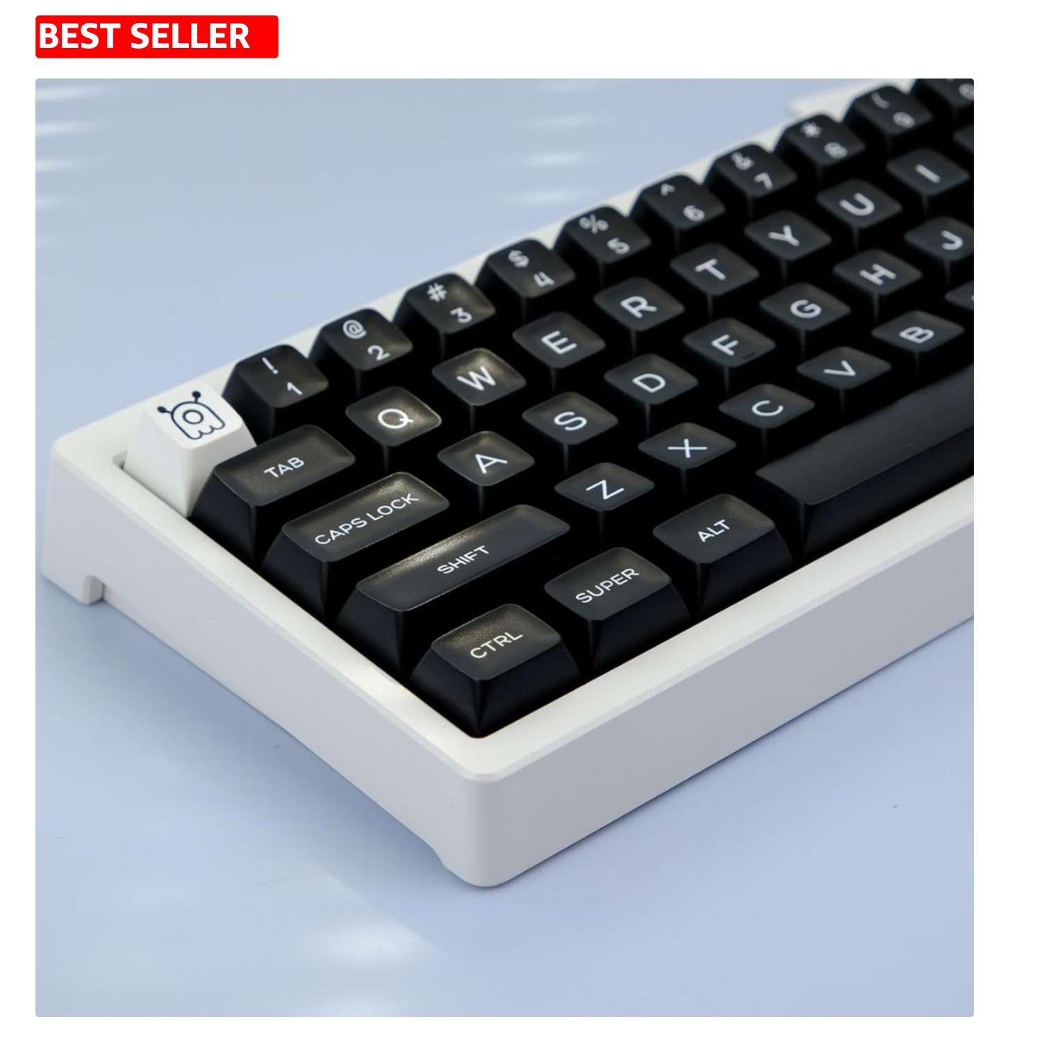 Keycaps Set 142 Keys PBT Doubleshot SA Black Translucent Mechanical Gaming PCs
