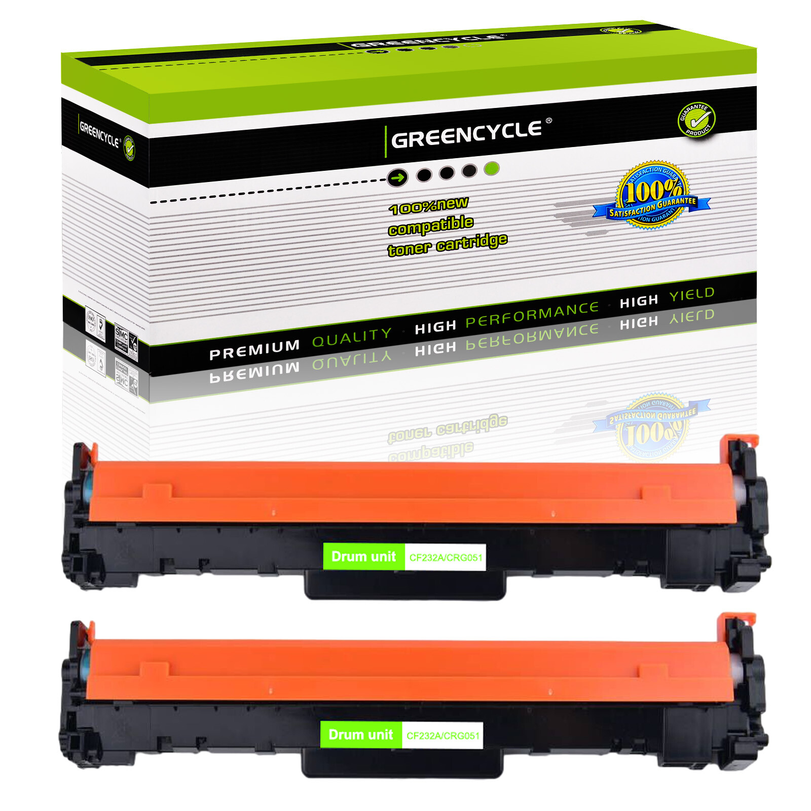 GREENCYCLE 2PK CF232A 32a Imaging Drum Fits for Pro M227fdn M203dw M203d M148fdw
