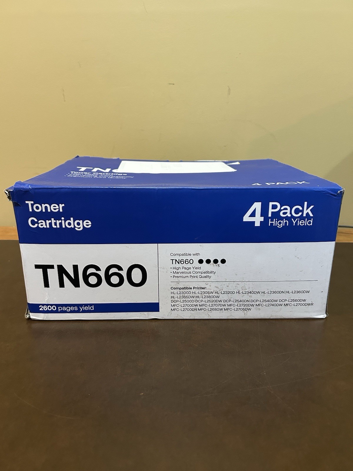 3 Pack Toner Cartridge Drum Unit for Brother TN660 DR630. Brand New 