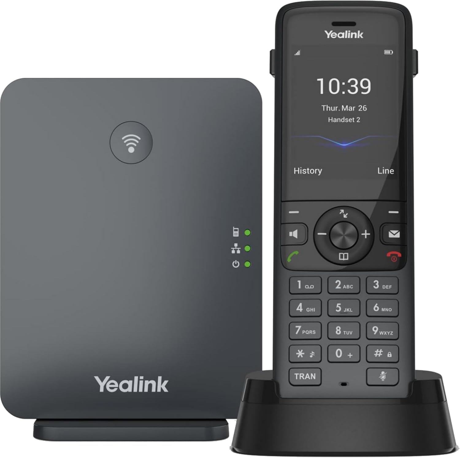 Yealink W70B DECT IP Base Station & Wireless Handset - Black