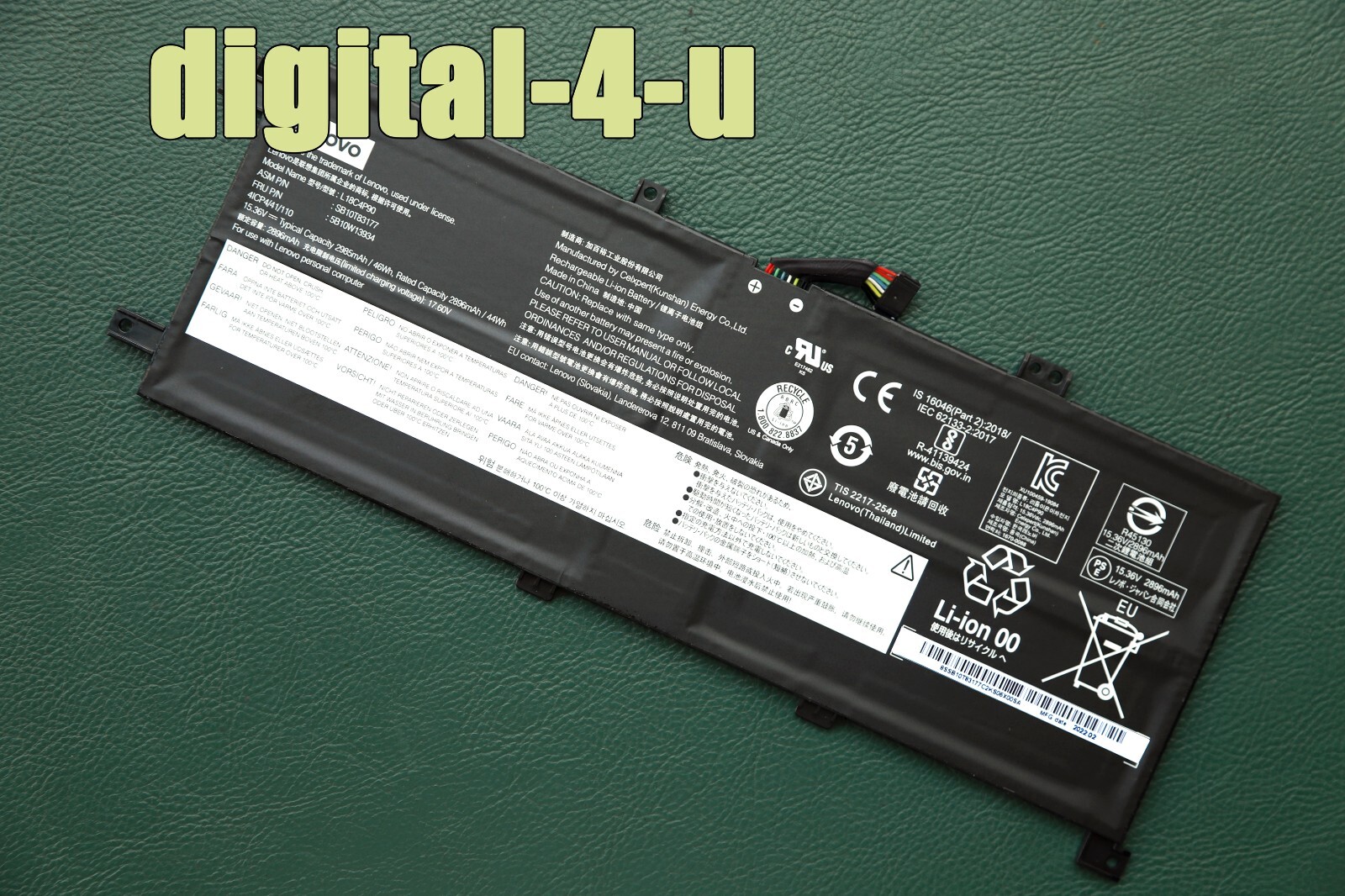 New Genuine L18D4P90 L18C4P90 L18M4P90 OEM Battery for Lenovo Thinkpad L13 Yoga