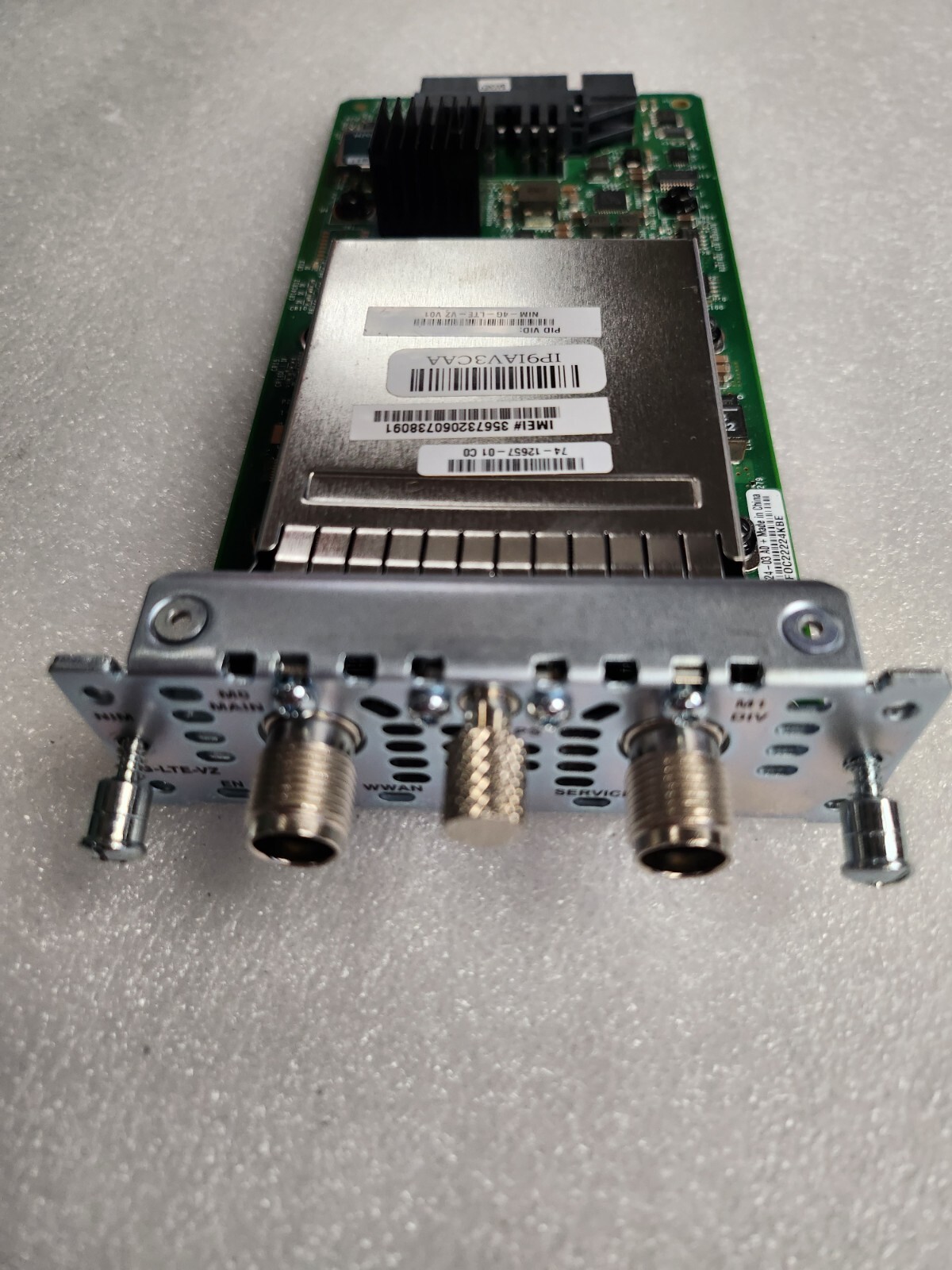 Cisco NIM-4G-LTE-VZ ISR4400 ISR4300 4G LTE NIM module for Verizon Interface