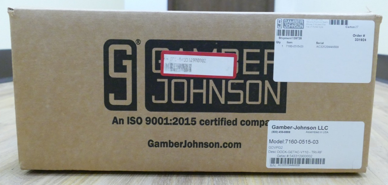 Gamber Johnson 7160-0515-03 Vehicle Dock for Getac V110 - TRI RF (Sealed box)