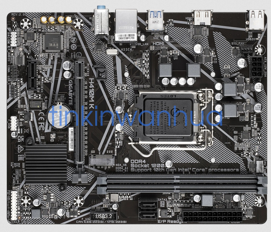 FOR GIGABYTE H410M K Motherboard Intel LGA 1200 Micro ATX F Test OK