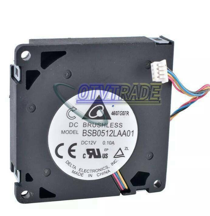 1PC For DC12V BSB0512LAA01 Delta 0.10A 4Pin Cooling Fan 50*50*10mm