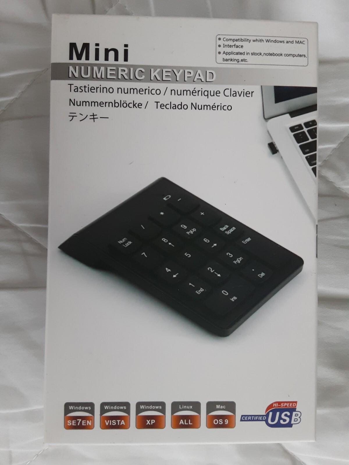 Mini wireless numeric keypad 