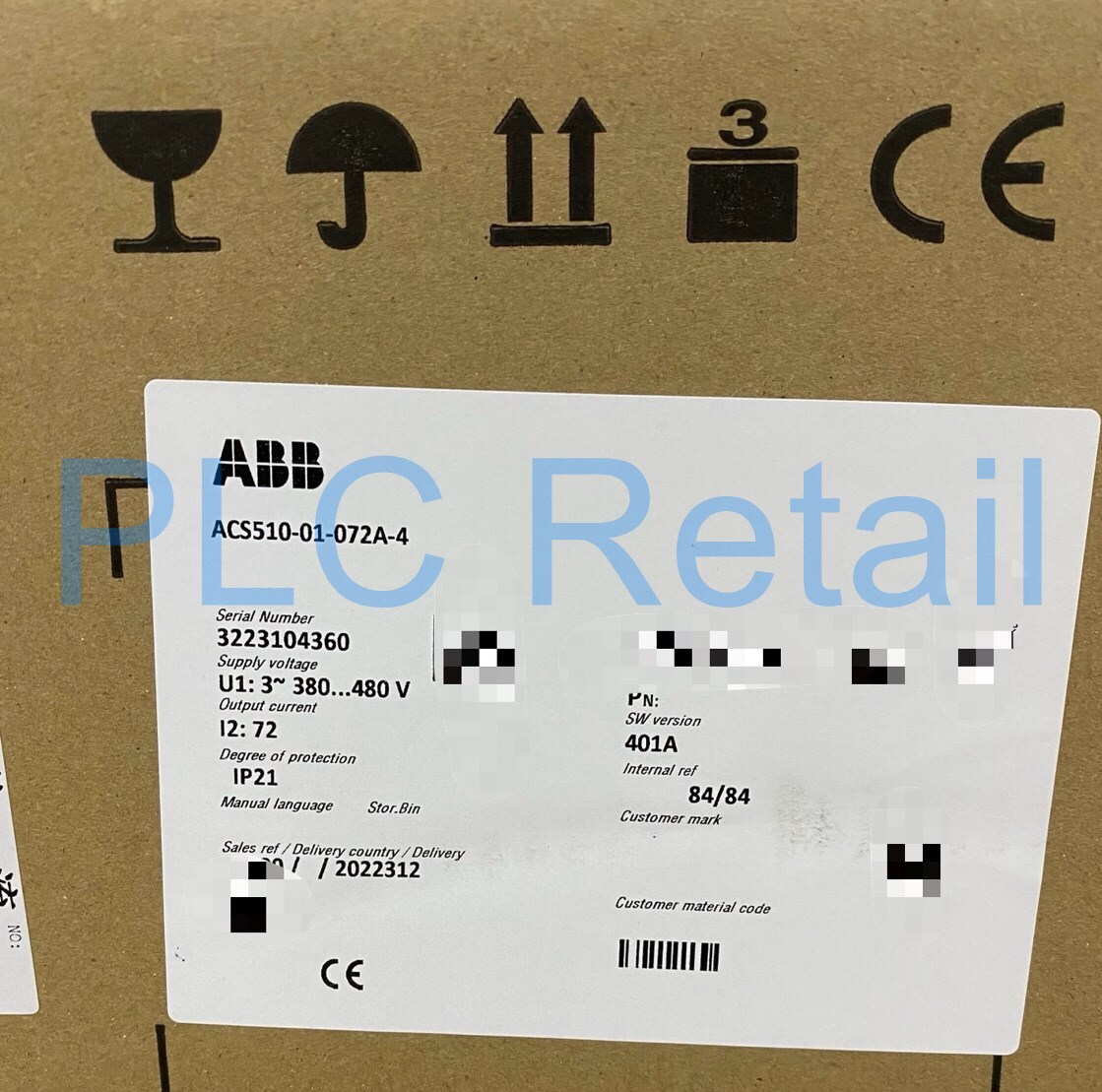 1PCS NEW ABB ACS510-01-072A-4 frequency converter  Fast delivery