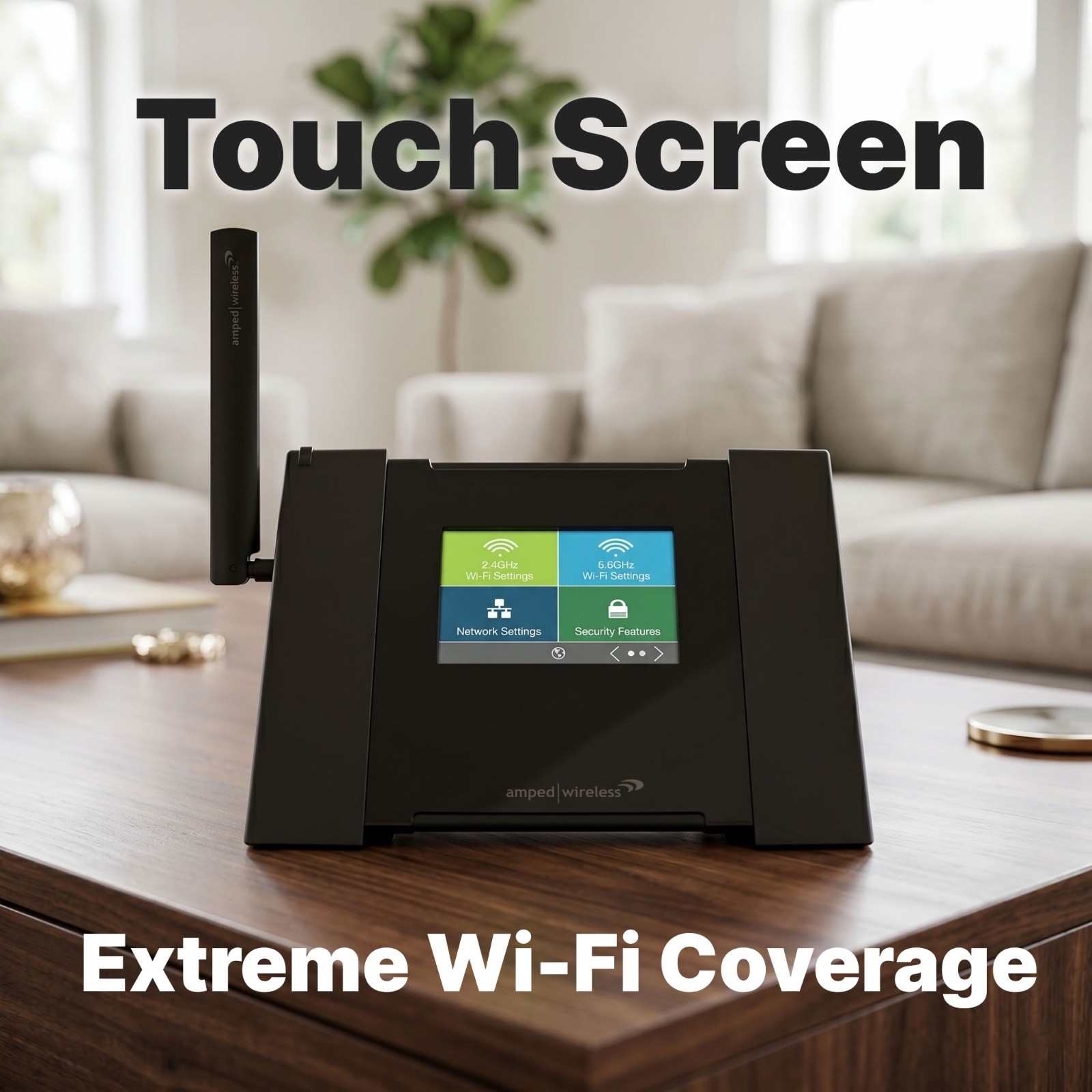 Brand New Amped TAP-R3 Wireless High Power Touch Screen AC1750 Wi-Fi Router