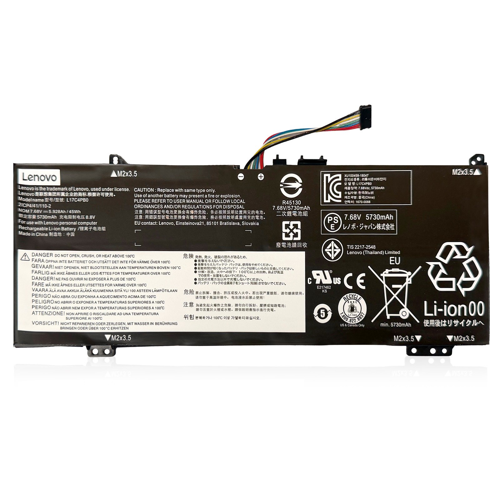 OEM Genuine L17C4PB0 L17M4PB0 Battery For Yoga 530-14ARR 530-14IKB Flex 6-14IKB