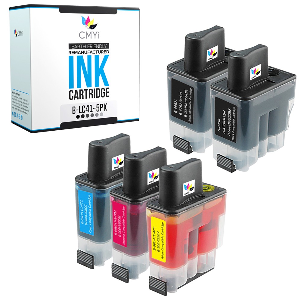 CMYi Compatible 5PK LC41 Series Ink Cartridges fits Brother MFC-210C 3240C 420CN