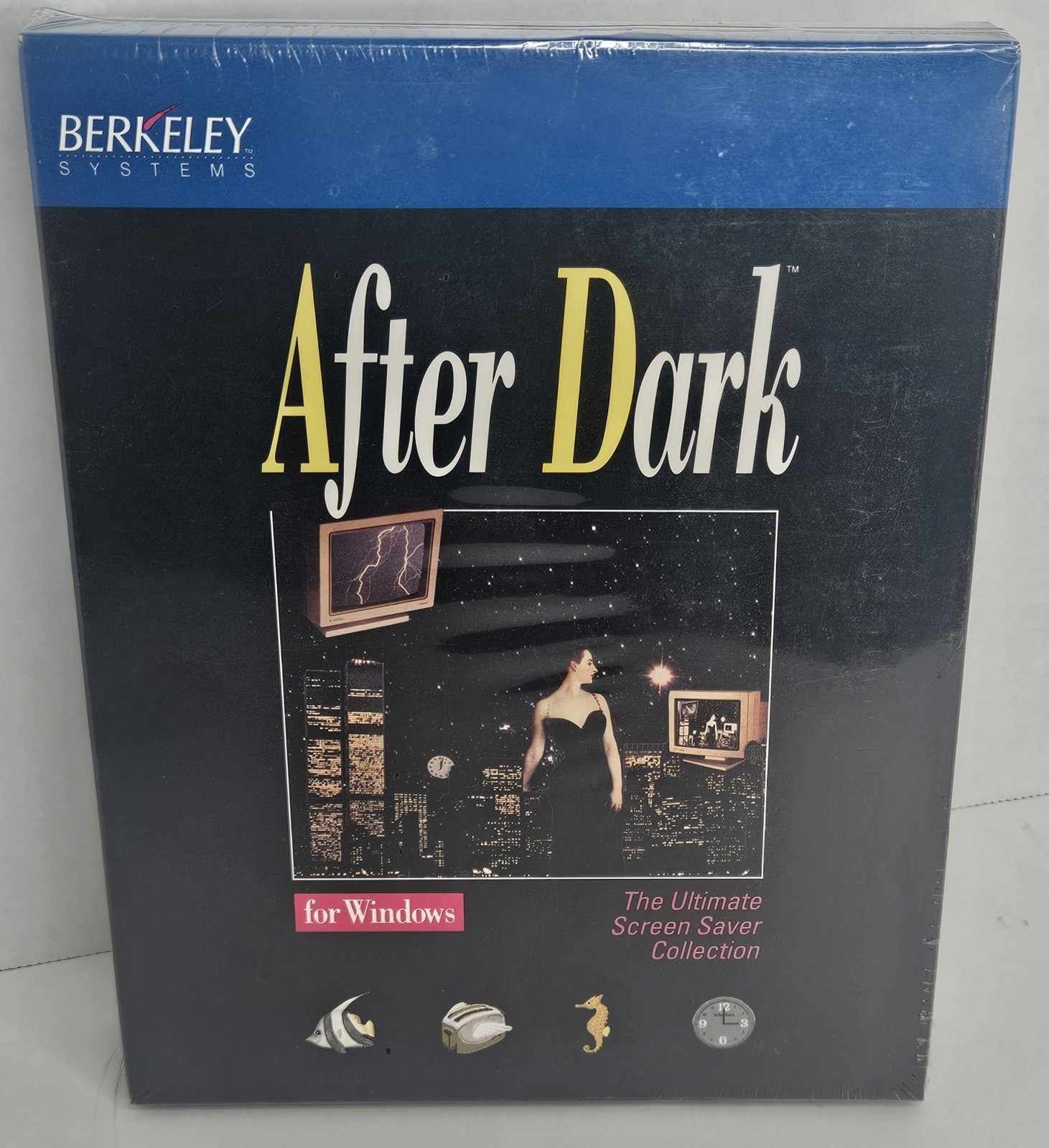 1990 AFTER DARK Screen Saver Version 2 Windows Berkeley Systems NOS NIB Sealed 