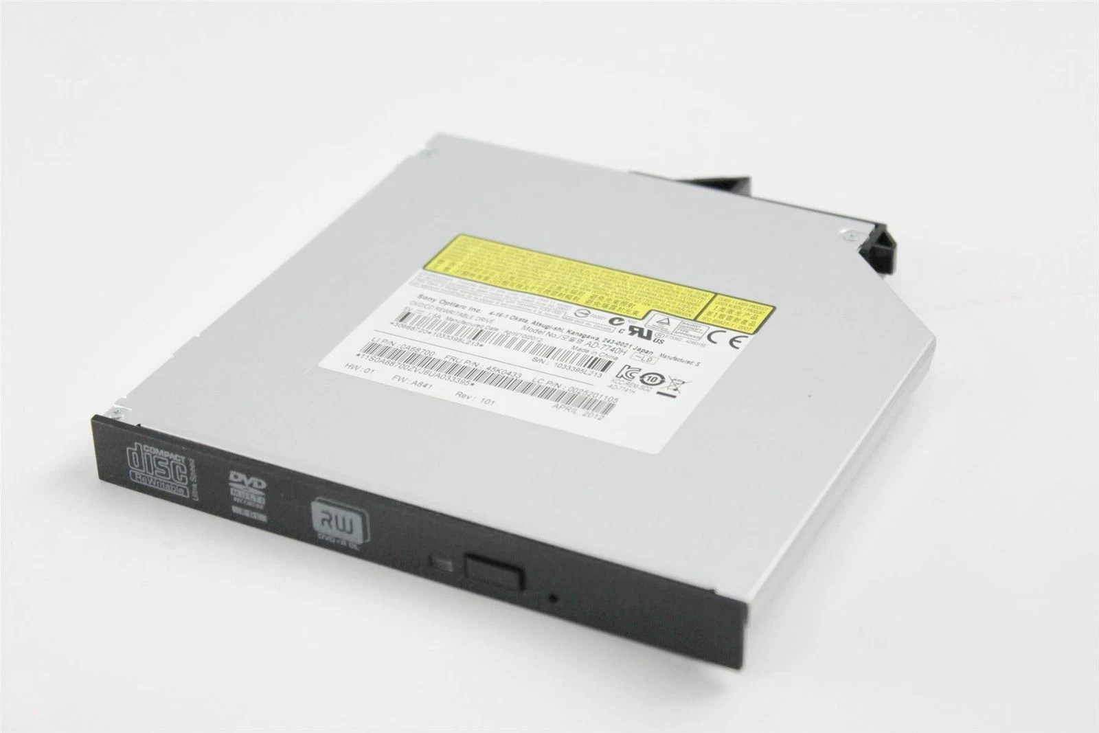 IBM LENOVO THINKCENTER A70Z  DVDRW DRIVE 45K0433 45K0452 DS-8ABSH  DVD REWRITE 
