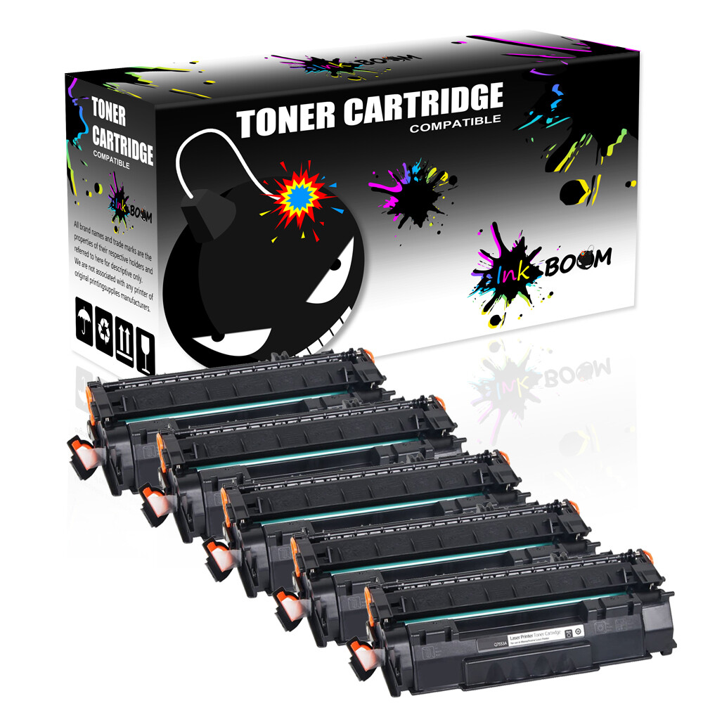 5BK Toner Cartridge replace for HP Q7553A 53A LaserJet P2014 P2015 M2727 Series