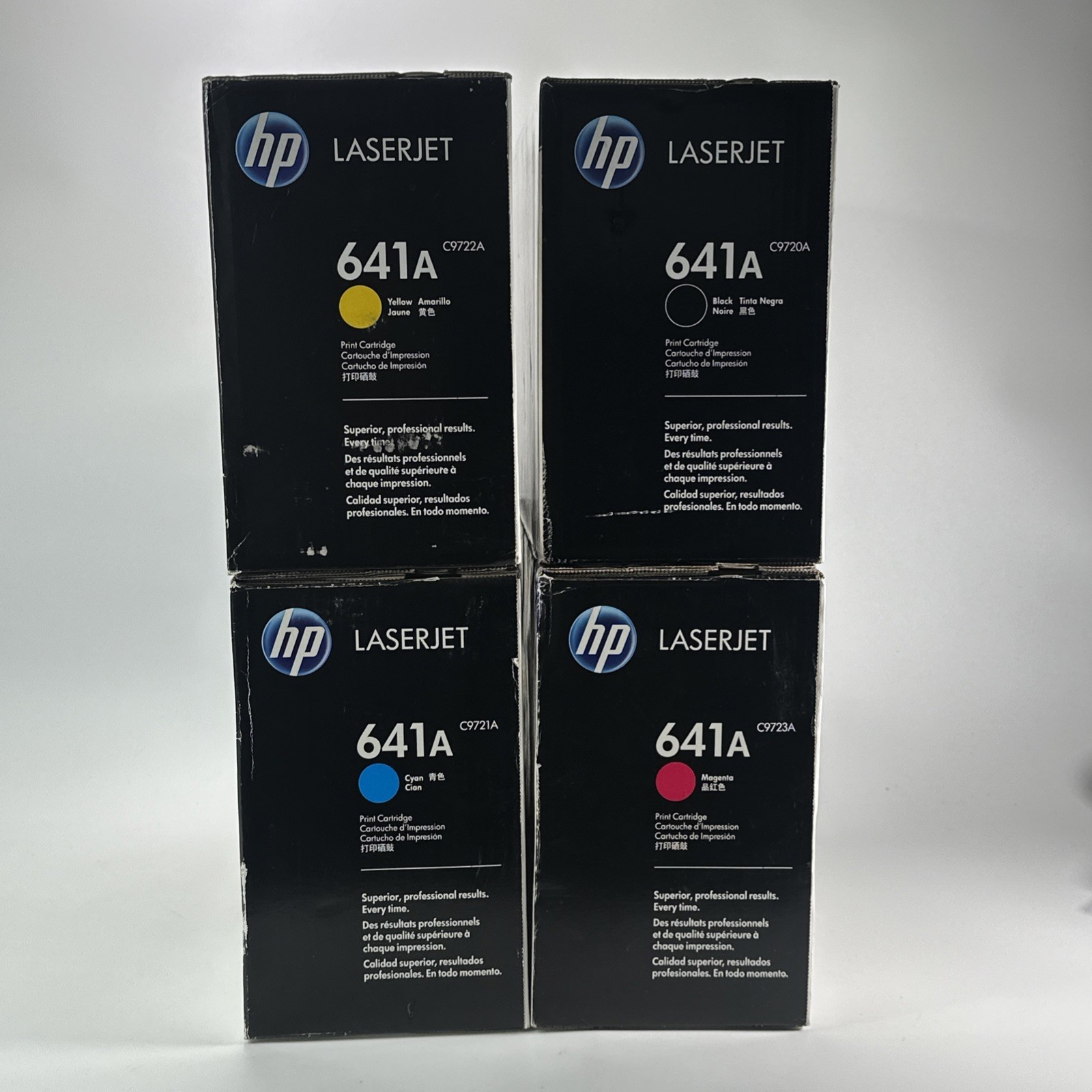 GENUINE HP 641A Toner Set C9720A/C9721A/C9722A/C9723A Black/Cyan/Yellow/Magenta