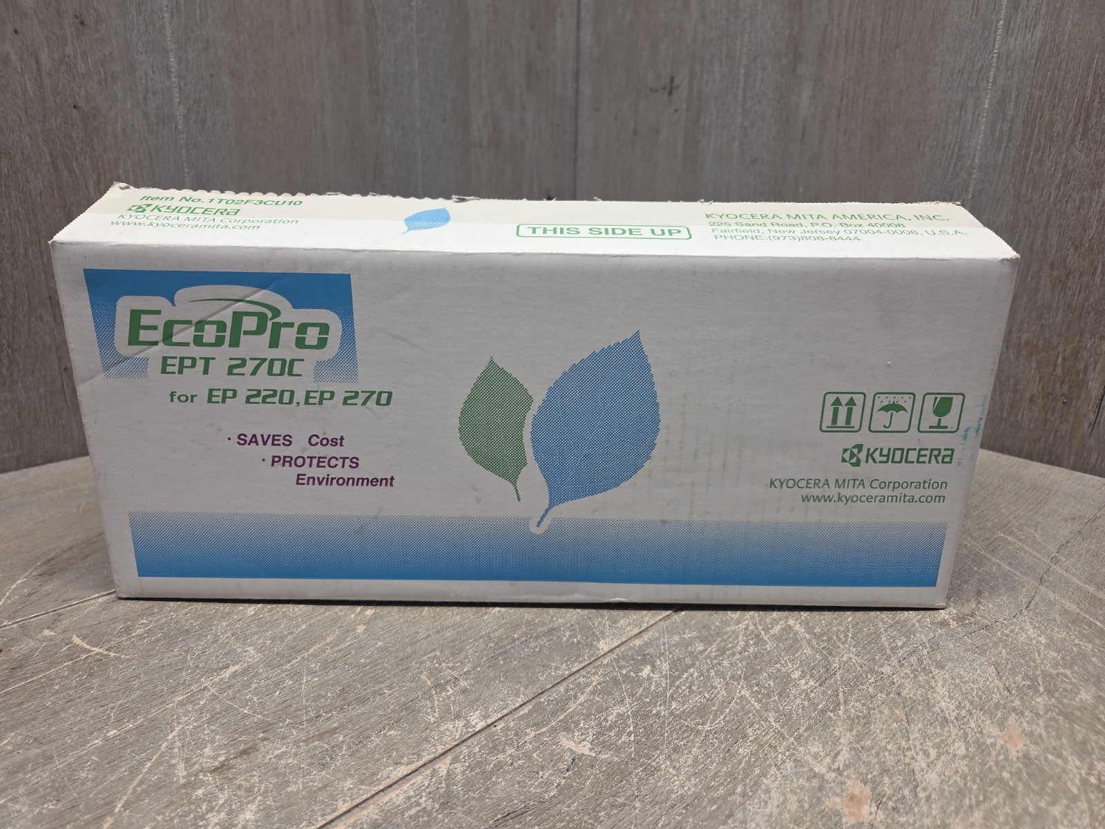 Genuine Kyocera-Mita EPT-270C Cyan Toner Cartridge 1T02f3cu1001