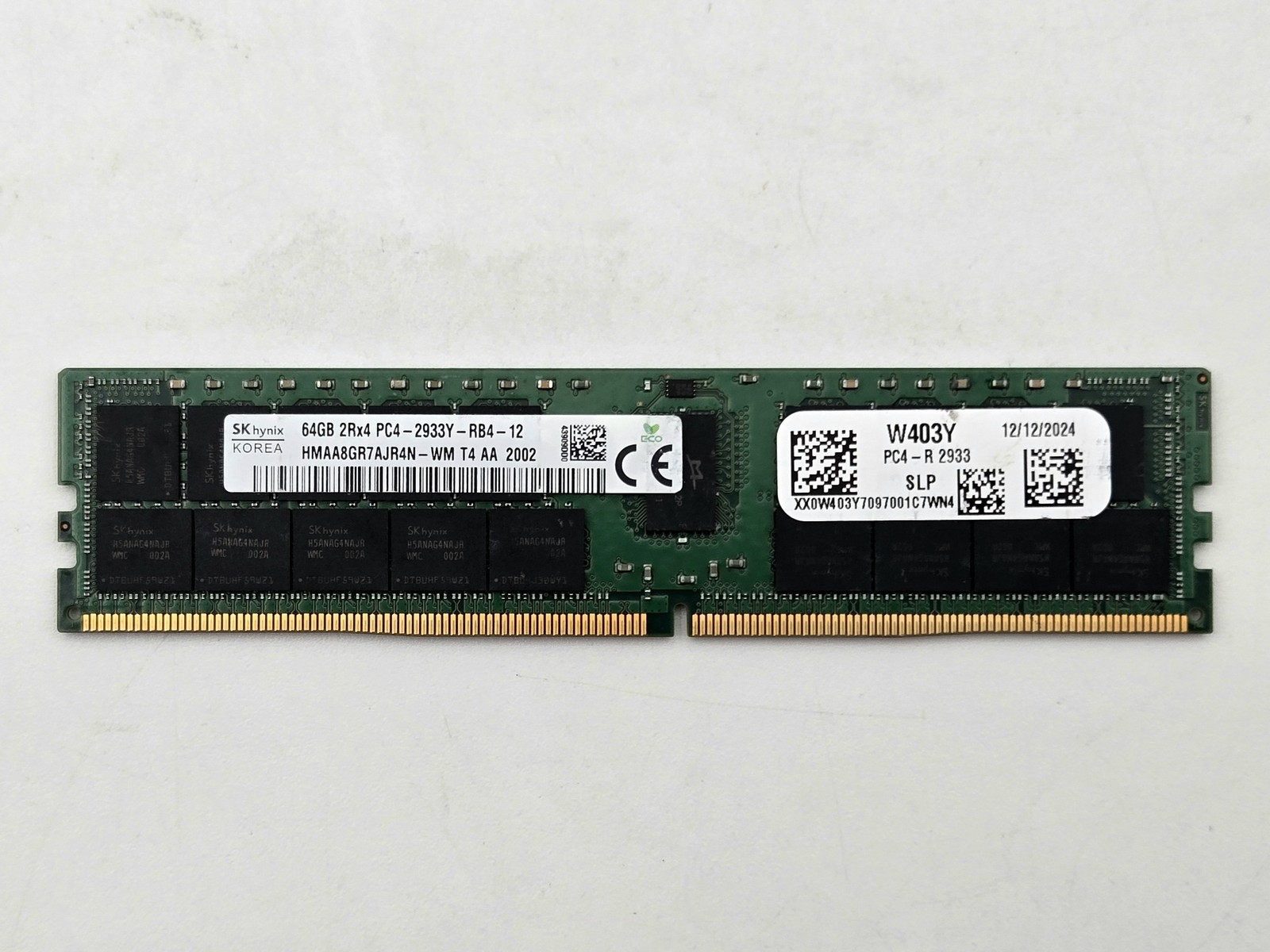 Hynix HMAA8GR7MJR4N-WM 64GB 2Rx4 PC4-2933Y DDR4 ECC Server Memory DIMM