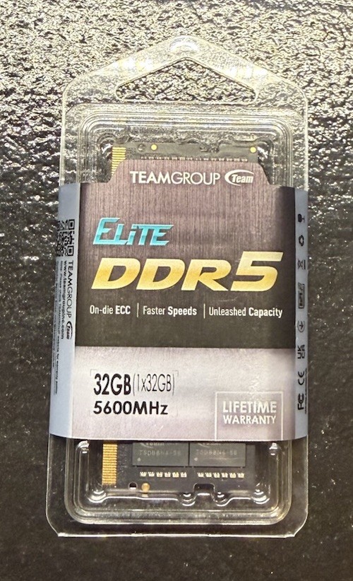 Brand New TeamGroup Elite 32GB DDR5-5600 SODIMM Laptop Memory PC5-44800 RAM